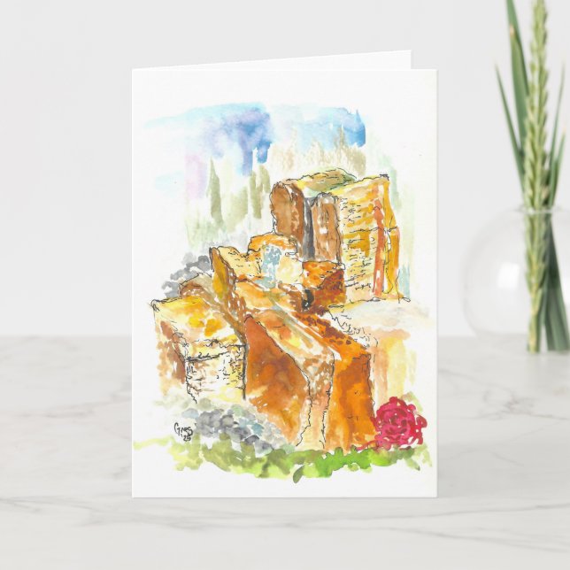 Fontaine St Francis à Père Noël Fe Carte de voeux (Devant)