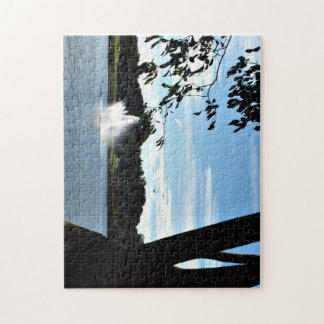 Fontaine sur le Puzzle du lac