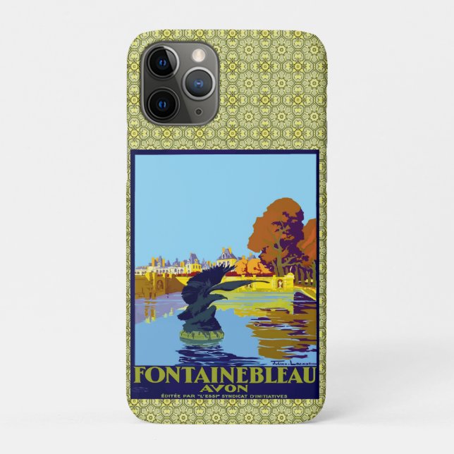 Fontainebleau Avon France French Travel Poster Case-Mate iPhone Case (Back)