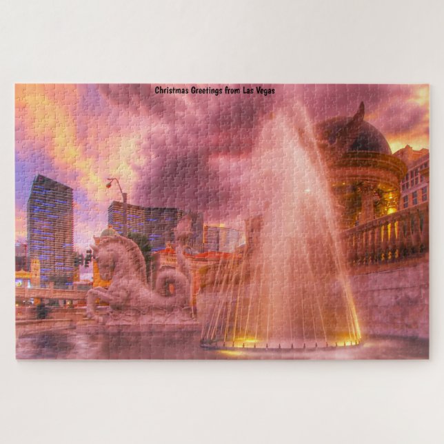 Fontaines à Las Vegas Jigsaw Puzzle (Horizontal)