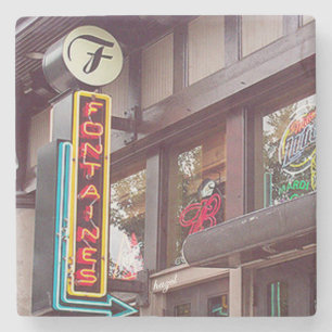 Fontaines, Virginia Highland Atlanta Marble Stone Coaster