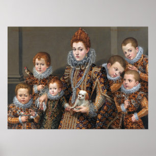 Fontana - Bianca Maselli & Her Six Children Poster