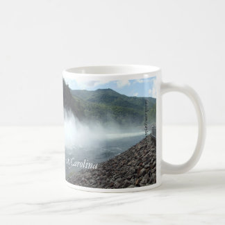 Fontana Dam, North Carolina spilling water mug