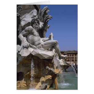 Fontana dei Quattro Fiumi, Piazza Navona, Rome,