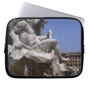 Fontana dei Quattro Fiumi, Piazza Navona, Rome, Laptop Sleeve