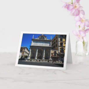 Fontana dell'Acqua Felice Scene, Rome, Italy Card