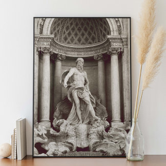 Fontana di Trevi in Rome Italy Photograph Poster