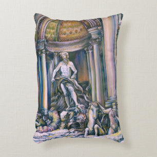 Fontana Di Trevi, Roma, Italy Accent Pillow
