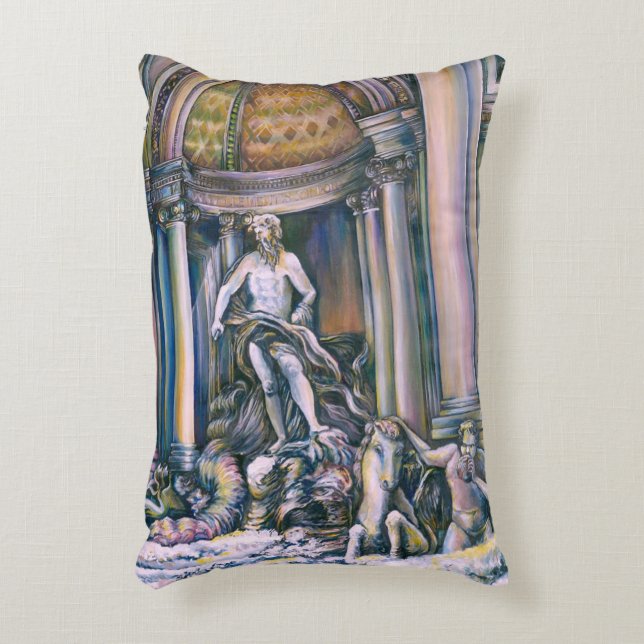 Fontana Di Trevi, Roma, Italy Accent Pillow (Front(Vertical))