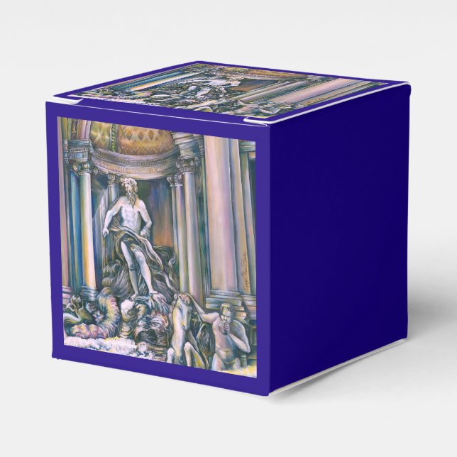 Fontana Di Trevi, Roma, Italy Favor Box (Front Side)