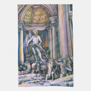 Fontana Di Trevi, Roma Kitchen Towel