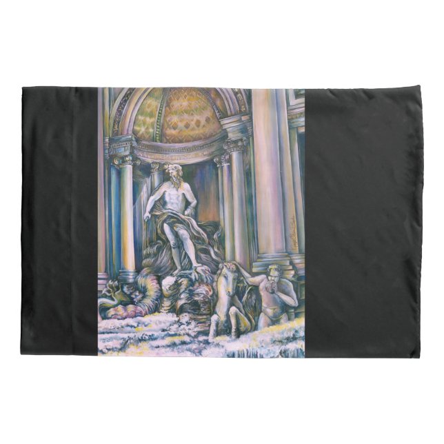 Fontana Di Trevi, Roma Pillowcase (Back)