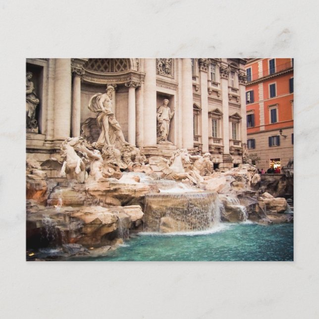 Fontana di Trevi, Rome Postcard (Front)