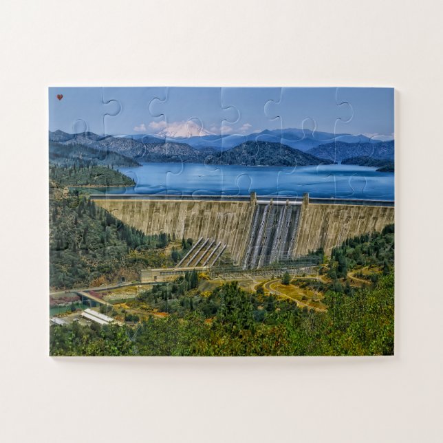 Fontana Falls North Carolina Jigsaw Puzzle (Horizontal)