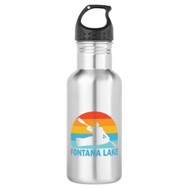 Fontana Lake North Carolina Kayak 532 Ml Water Bottle (Front)