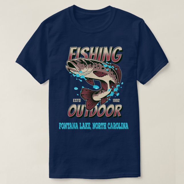 Fontana Lake, North Carolina Top 100 Bass Fishing  (Design Front)