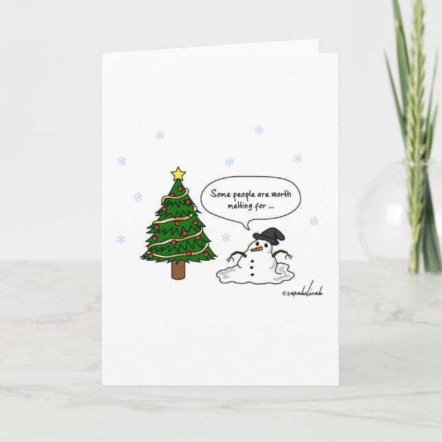 Fonte drôle pour la carte de Noël de personnes (Devant)