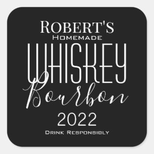 Fontes cool Whiskey Bourbon Étiquette