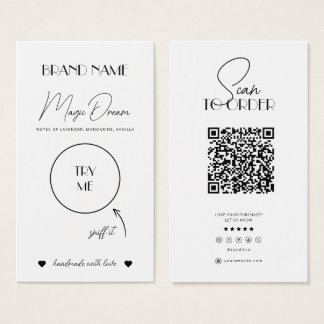 Fontes de cire, Carte d'odeur de bougie, Modèle de