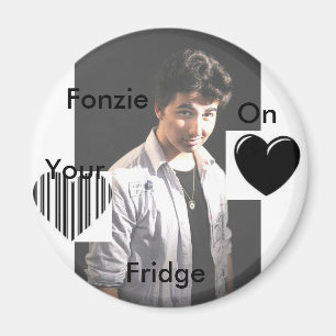 FONZIE2, heart, ggg, Fonzie, On , Your, Fridge Magnet