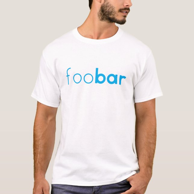 "foo bar" Geeky coding design T-Shirt (Front)
