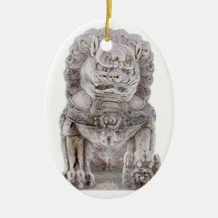 Foo Dog Ceramic Ornament