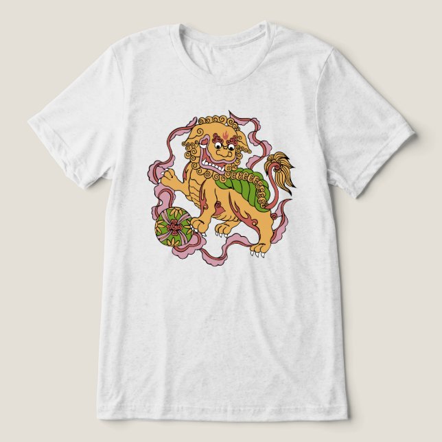 Foo Dog Tri-Blend Shirt (Design Front)