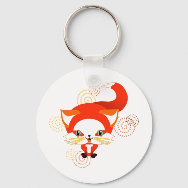 Foo the fox keychain (Front)