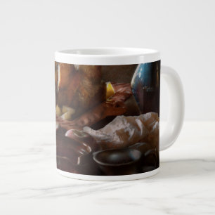 Food - A tribute to Rembrandt - Apples and Rolls Large Coffee Mug