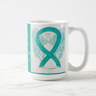 Food Allergies Awareness Ribbon Angel Custom Mug