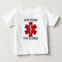 Food allergies toddler and baby t-shirt