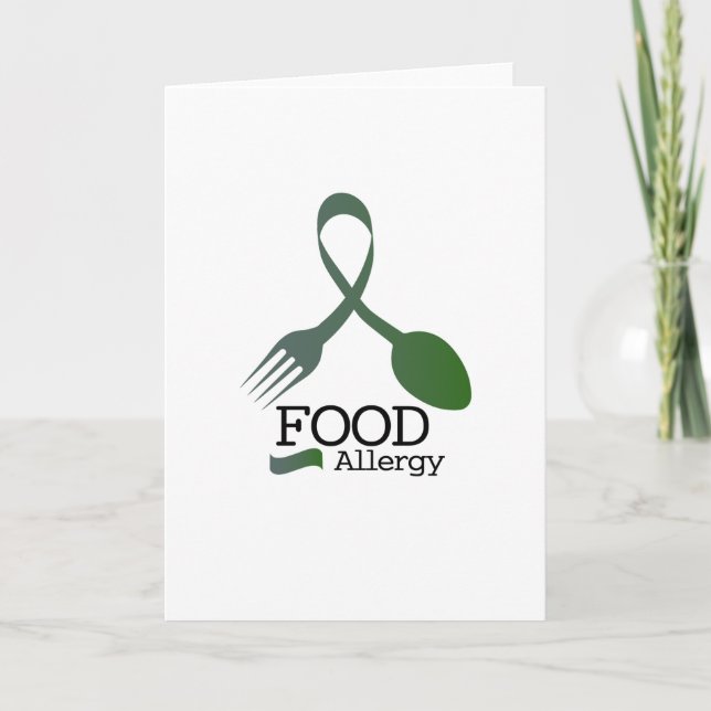 Food Allergy Allergies Awareness Card (Front)
