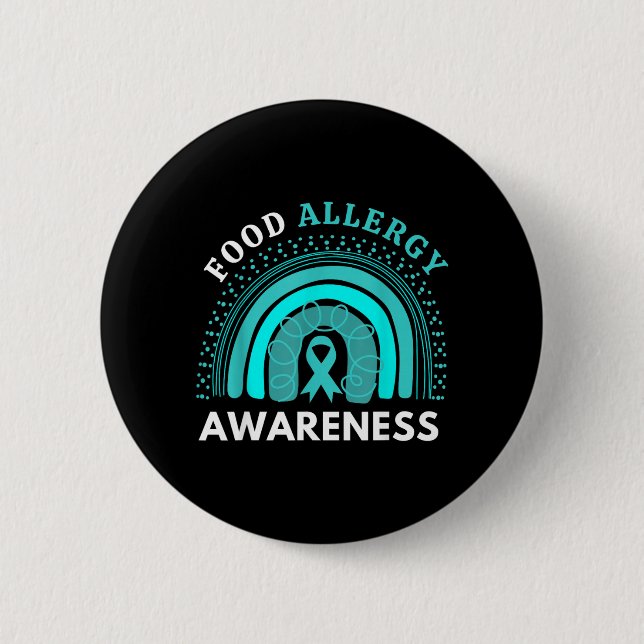 Food Allergy Awareness Support 2 Inch Round Button (Front)
