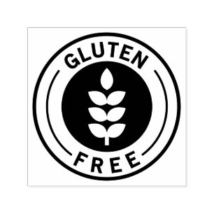 Food Allergy Icon Gluten Free Self-inking Stamp