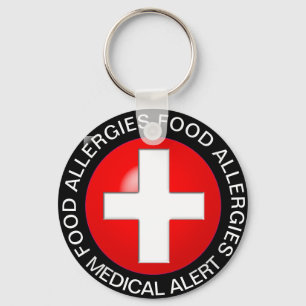 Food Allergy Medical Alert Key Chain