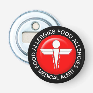 Food Allergy Medical Alert Key Chain Bottle Opener