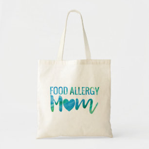 Food Allergy Mom Watercolor Typography Awareness Tote Bag