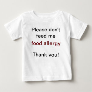 Food Allergy Warning Shirt