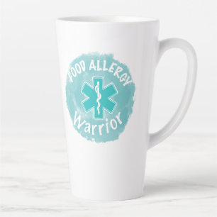 Food allergy warrior latte mug