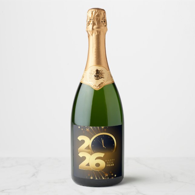 Food and Beverage Label Set-Happy New Year 2026 (Front)