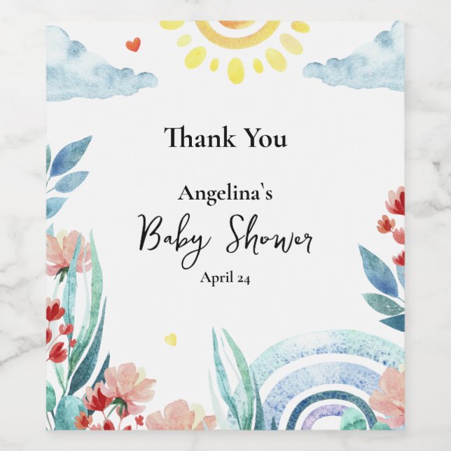 Food and Beverage Label Set with design (Single Label)