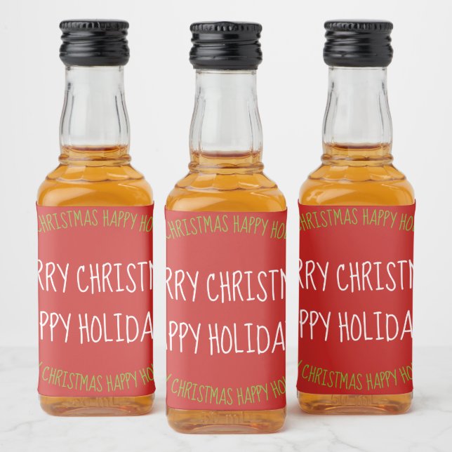 Food And  Beverage Mini Liquor Bottle Label Set (Bottles)