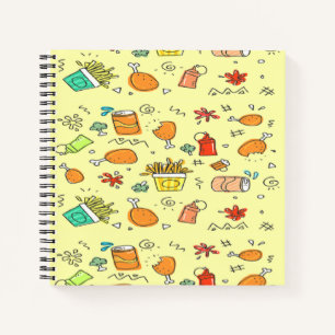 Food and drink pattern notebook