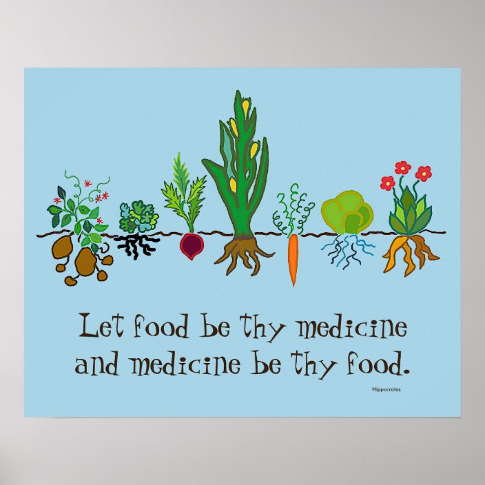 food-as-medicine-poster-zazzle-ca