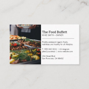Food Buffet   Restaurant Business Card