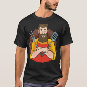 Food Burger colorful baked drunk chef T-Shirt