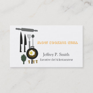 Food Business Catering Culinary Chef Card