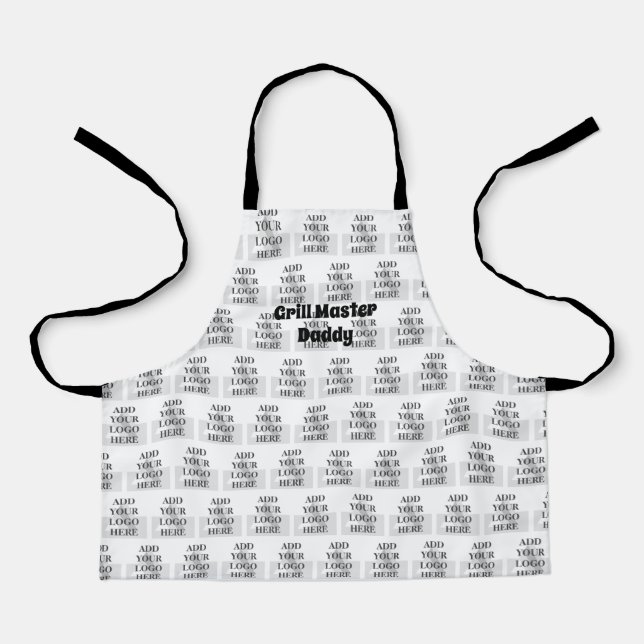 Food Business Custom Logo Brand Design Chef Cook Apron (Front)