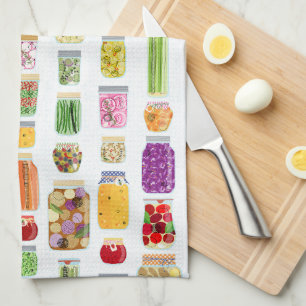 Food Canning Jars Kitchen Towel