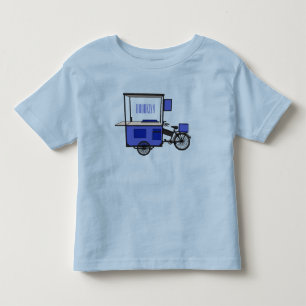 Food cart cartoon illustration toddler t-shirt
